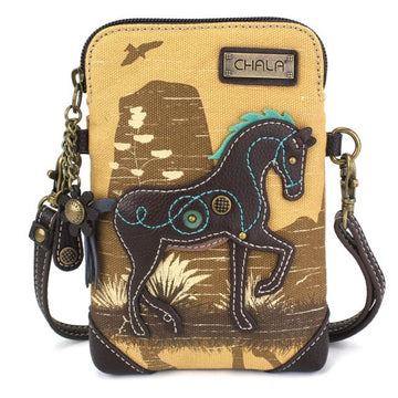 Chala Safari Horse Cell Crossbody Bag